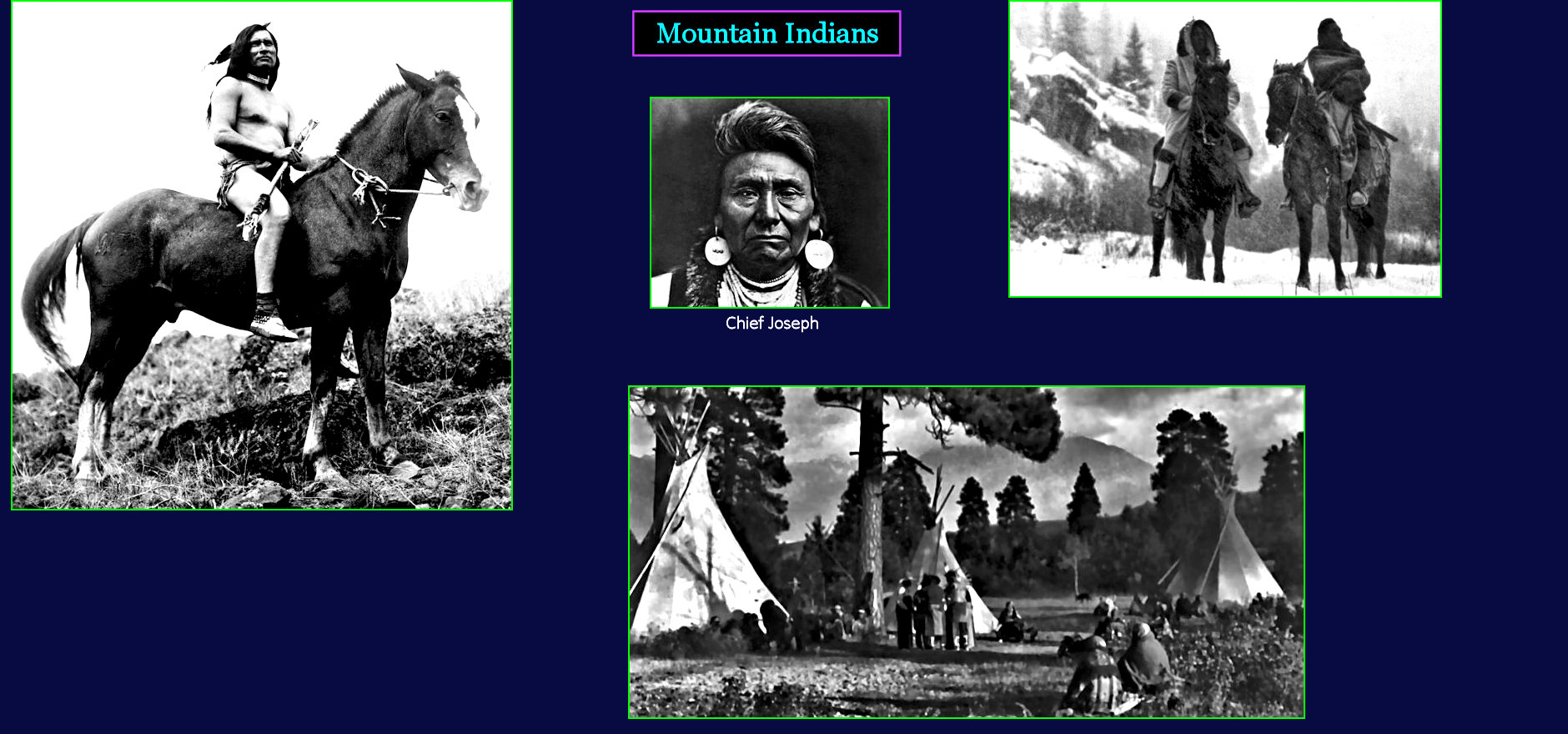 Nez Perce and mountain Indians, 1870s